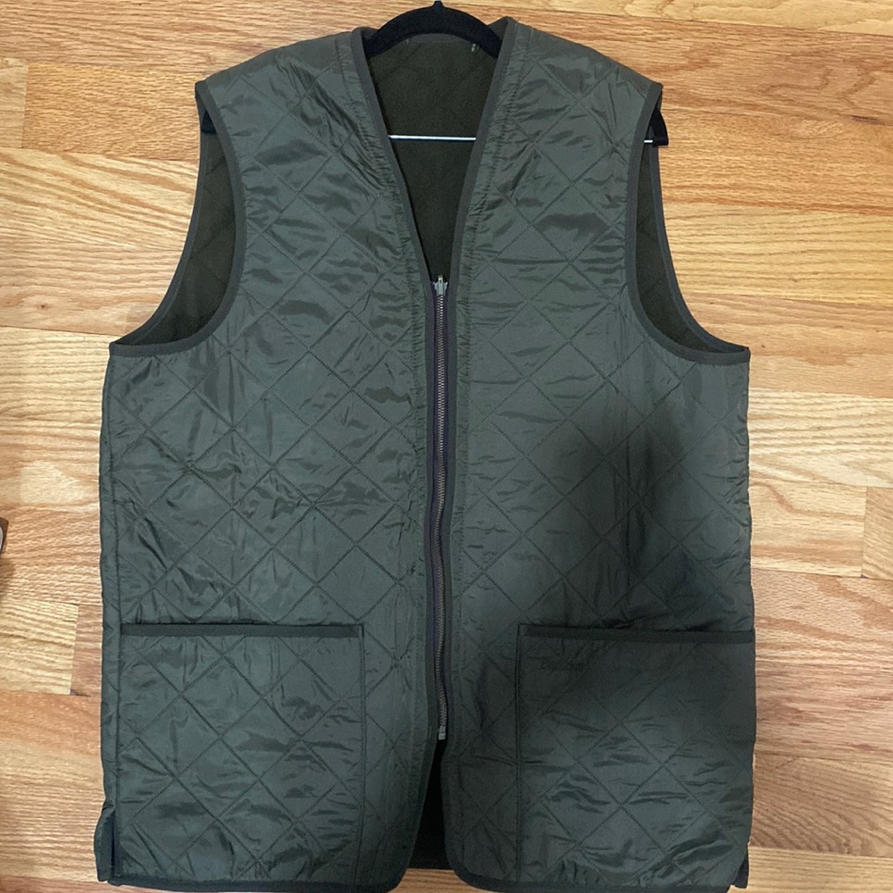 Men’s Barbour Vest, Hunter Green, Size L